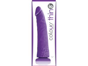 NS Novelties Colours Pleasures Thin 8" Dildo Purple
